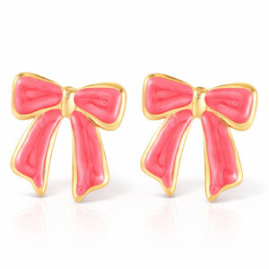 BEBEOUZ "Bows" Gold-Plated Stainless Steel Earrings