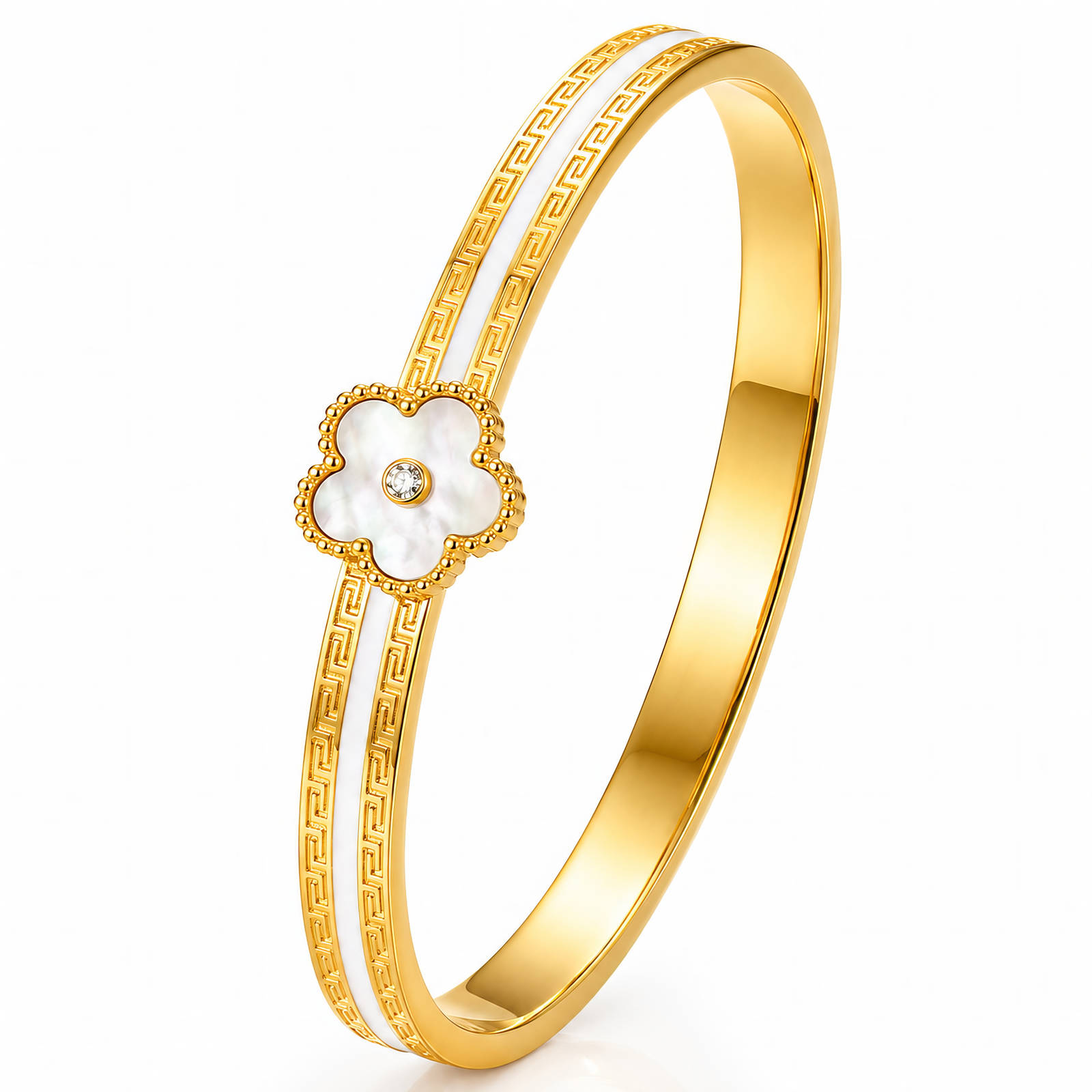 BEBEOUZ "Flower" Gold-Plated Steel Bracelet