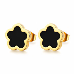 BEBEOUZ "Flowers" Gold-Plated Steel Earrings