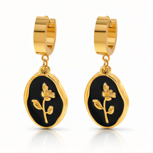 BEBEOUZ "Flowers" Gold-Plated Steel Earrings