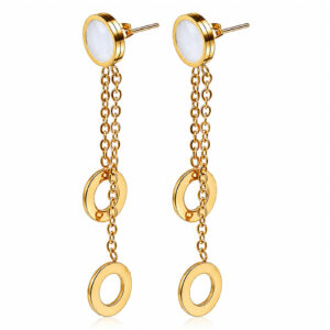 BEBEOUZ Gold-Plated Stainless Steel Earrings