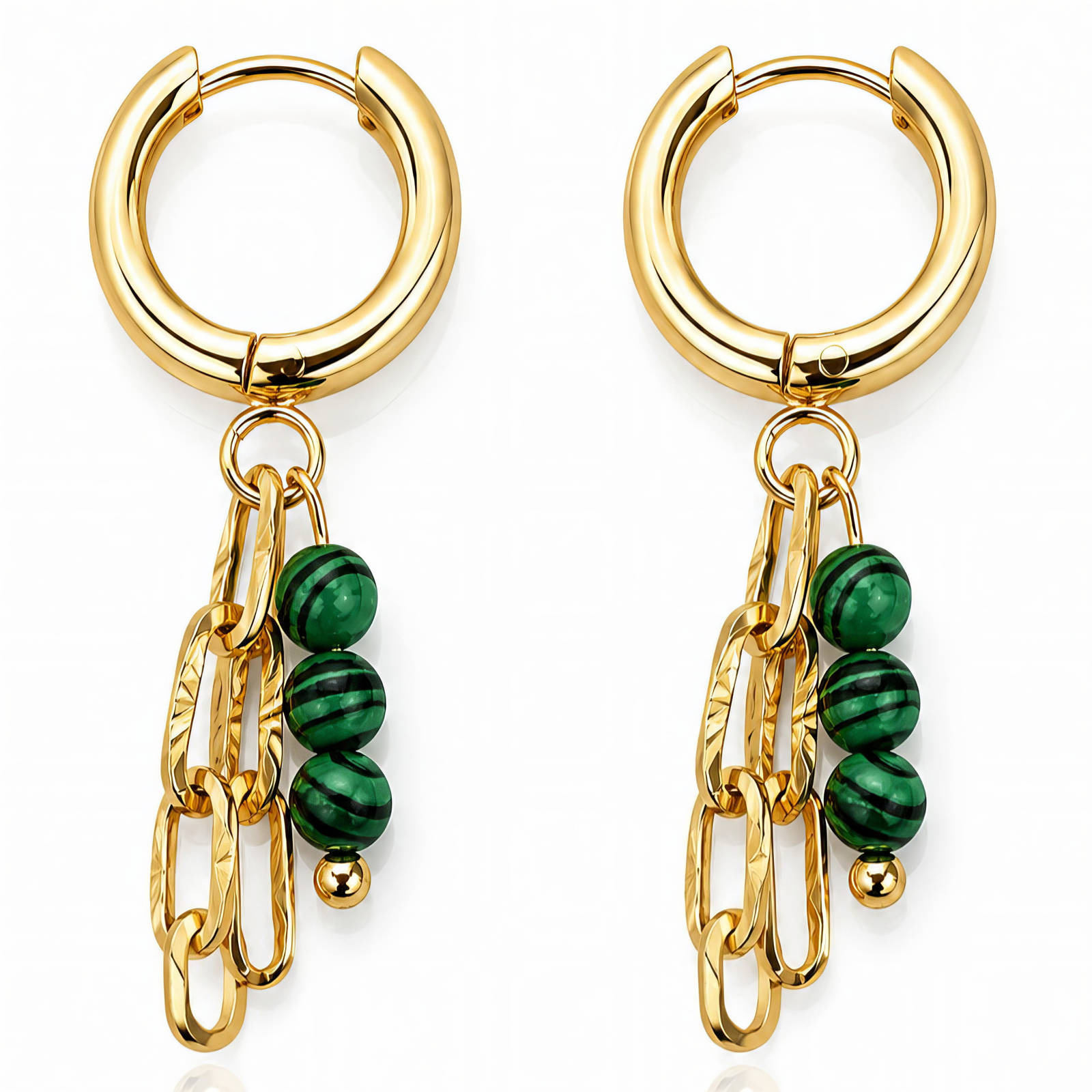 BEBEOUZ Gold-Plated Stainless Steel Earrings - Bubble Pop