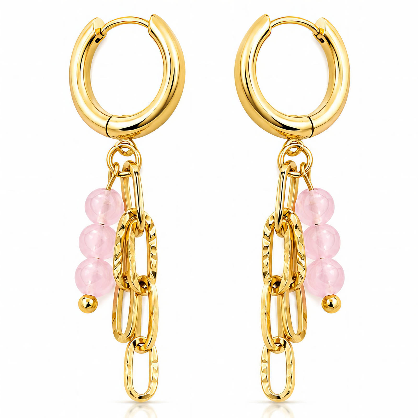 BEBEOUZ Gold-Plated Stainless Steel Earrings - Bubble Pop