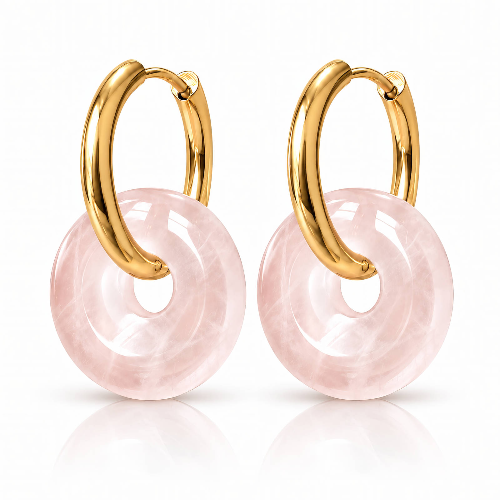 BEBEOUZ Gold-Plated Stainless Steel Earrings - Bubble Pop