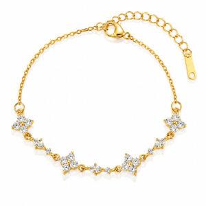 "Flower Meadow" PVD Gold-Plated Steel Bracelet - Intensity (92453-0)