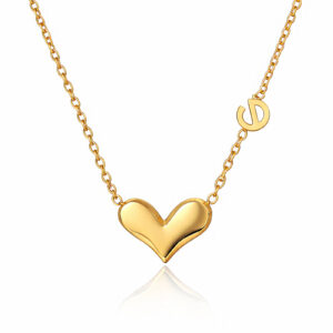 "Heart" PVD Gold-Plated Stainless Steel Necklace - Intensity (90035-0)