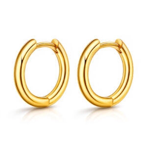 PVD Gold-Plated Stainless Steel Earrings - Ear Stack (87196-0)