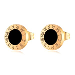 PVD Gold-Plated Stainless Steel Earrings - Ear Stack (87721-0)