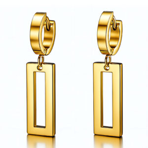 PVD Gold-Plated Stainless Steel Earrings - Intensity