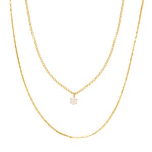 PVD Gold-Plated Stainless Steel Necklace - Intensity (88405-0)