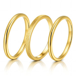 PVD Gold-Plated Stainless Steel Ring - Intensity (88299-0)